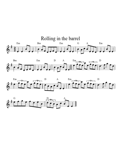 Rolling in the Barrel (Version 3) preview