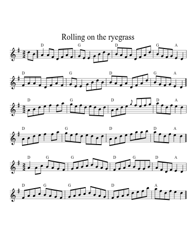 Rolling on the ryegrass (Version 4)