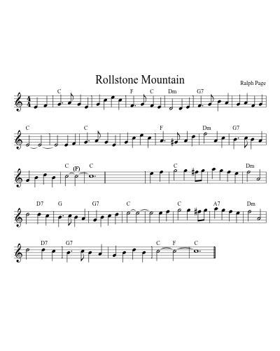 Rollstone Mountain (Version 2)