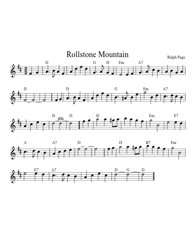 Rollstone Mountain (Version 4)