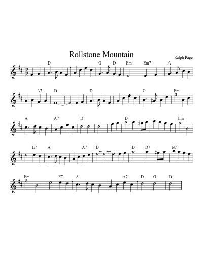 Rollstone Mountain (Version 5)