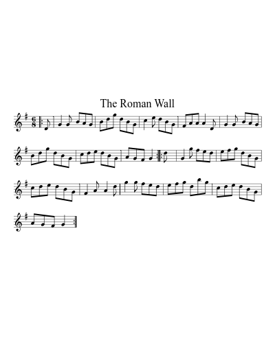 The Roman Wall sheet music preview