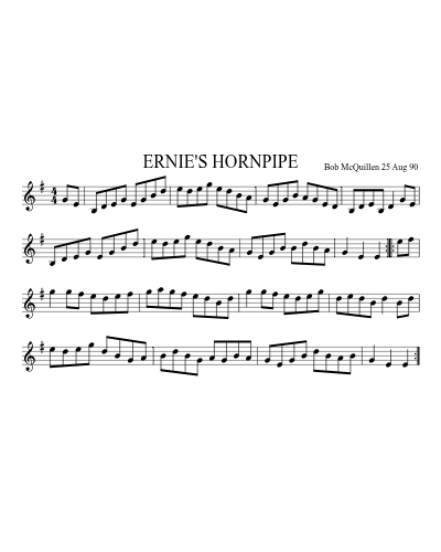 ERNIE'S HORNPIPE