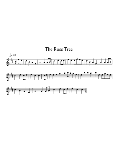 The Rose Tree (Version 8) sheet music preview