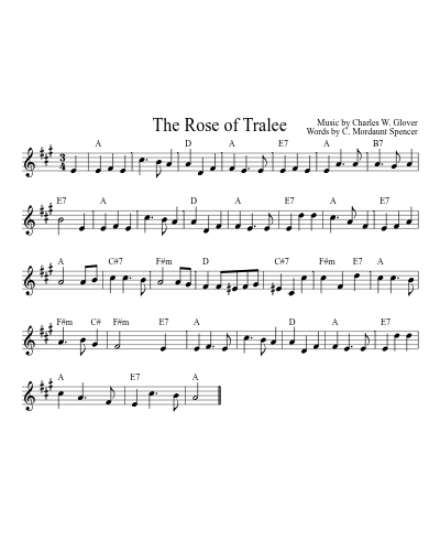 The Rose of Tralee (Version 4)