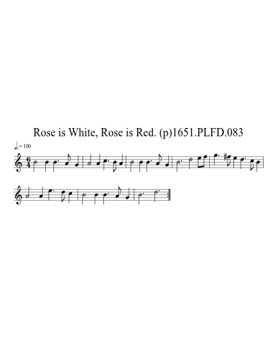 Rose is White, Rose is Red. (p)1651.PLFD.083