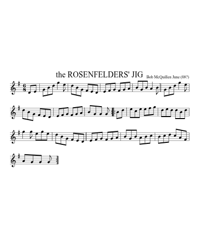 the ROSENFELDERS' JIG (Rosenfelders Jig) preview