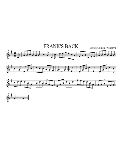 FRANK'S BACK preview