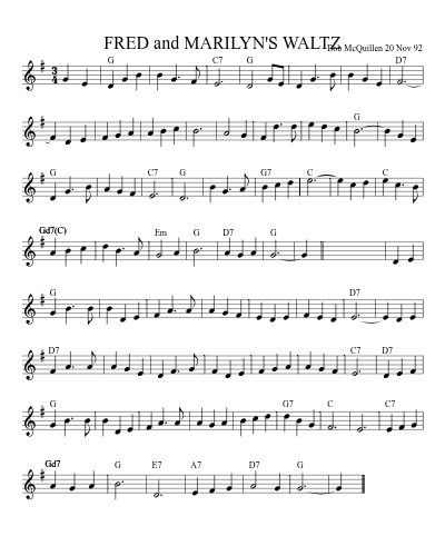 FRED and MARILYN'S WALTZ preview