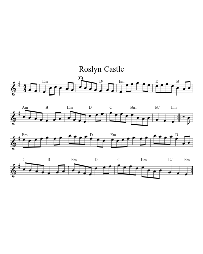 Castle Rising Song Notes How to Play Roslyn Castle — Free Sheet Music & Tutorial | Practito