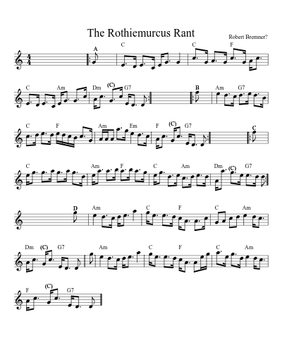 The Rothiemurcus Rant (Version 2) sheet music preview