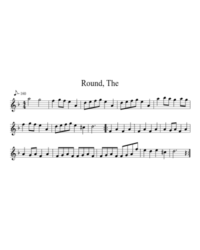Round, The sheet music preview