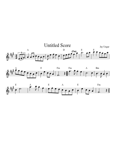 Round the Horn (Version 5) sheet music preview