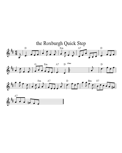 the Roxburgh Quick Step (Version 2)