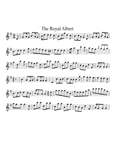 The Royal Albert sheet music preview