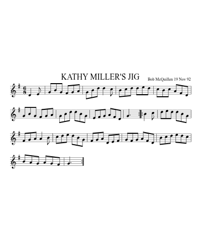 KATHY MILLER'S JIG