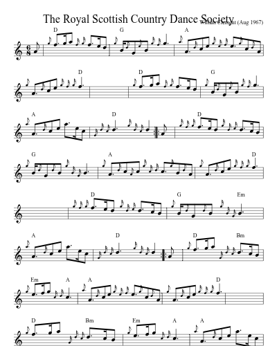 The Royal Scottish Country Dance Society (Version 4) sheet music preview