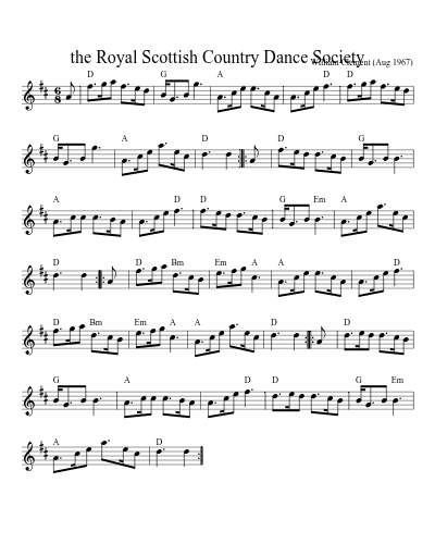 The Royal Scottish Country Dance Society (Version 5) sheet music preview