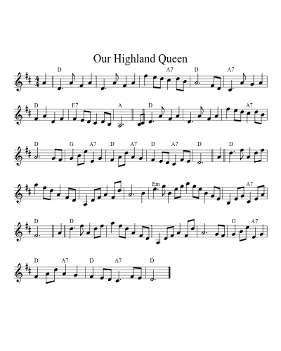 Our Highland Queen (Version 5)