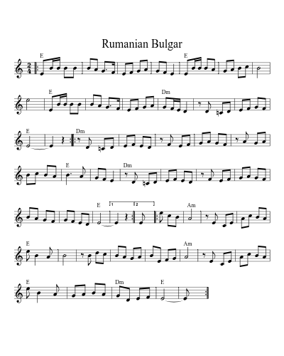 Rumanian Bulgar (Version 2)