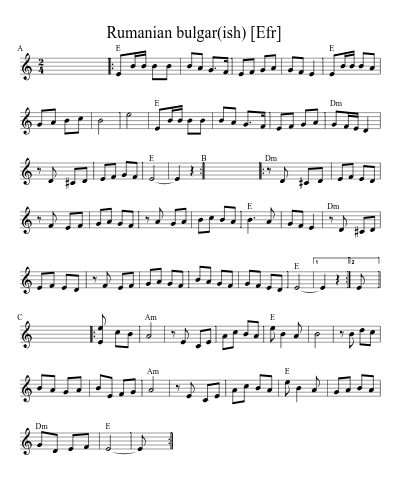 Rumanian bulgar(ish)    [Efr] (Version 3)