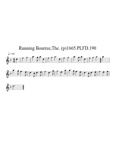 Running Bourree,The. (p)1665.PLFD.190 (Version 2)