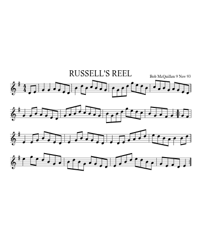 RUSSELL'S REEL (Version 2)