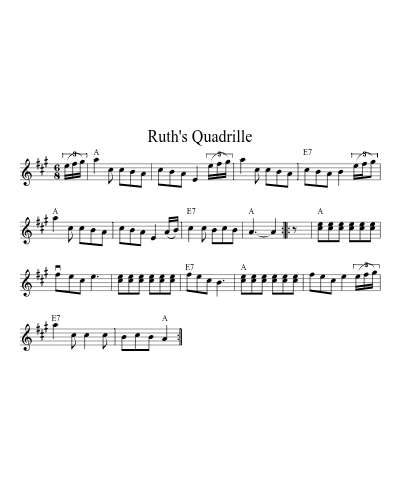 Ruth's Quadrille (Version 2)