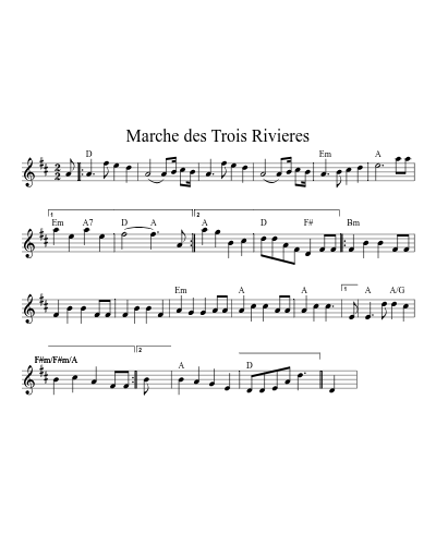 Marche des Trois Rivieres