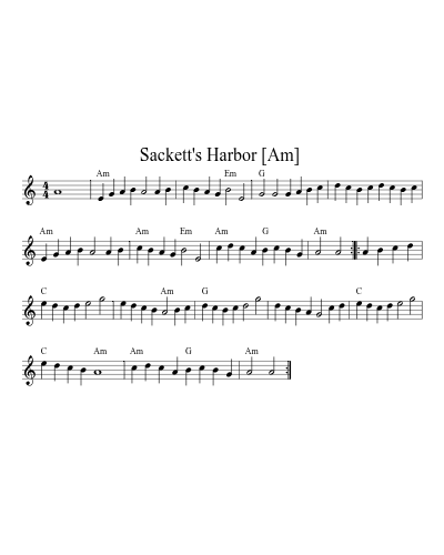 Sackett's Harbor  [Am]
