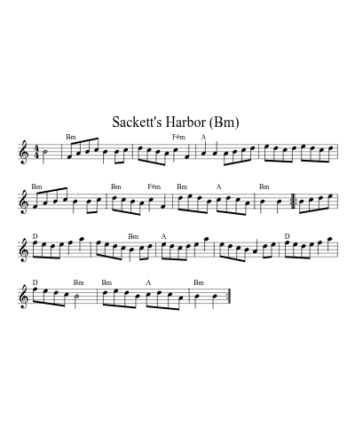 Sackett's Harbor  (Bm) (Version 3)