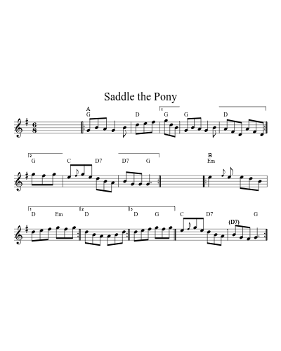Saddle the Pony (Version 14)