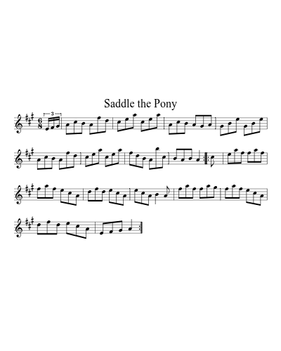 Saddle the Pony (Version 17)