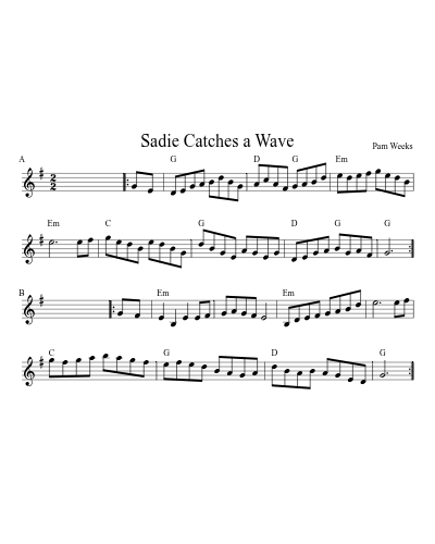 Sadie Catches a Wave (Version 2)