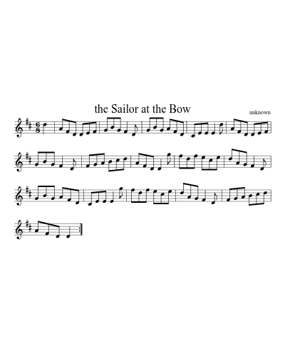the Sailor at the Bow (Version 2) sheet music preview