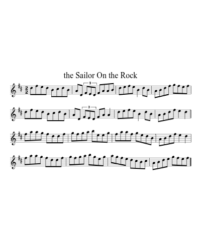 the Sailor On the Rock (Version 2) sheet music preview