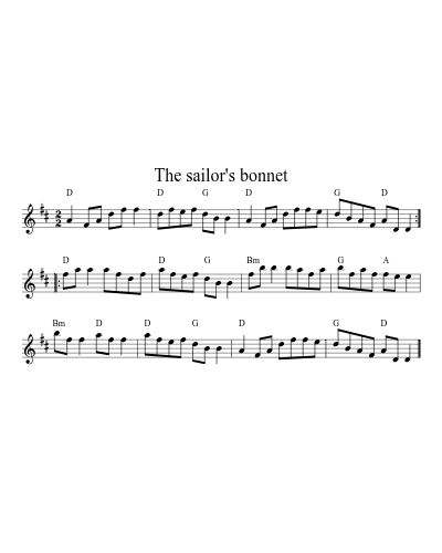 The Sailor's Bonnet (Version 8)