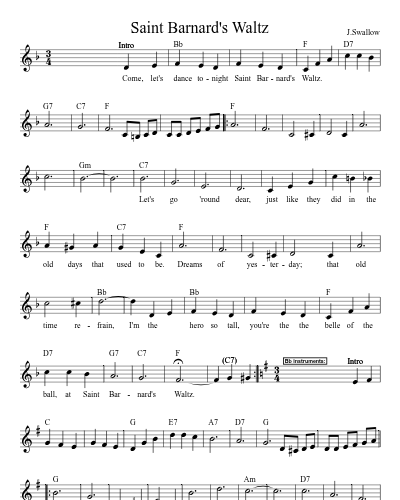 Saint Barnard's Waltz preview