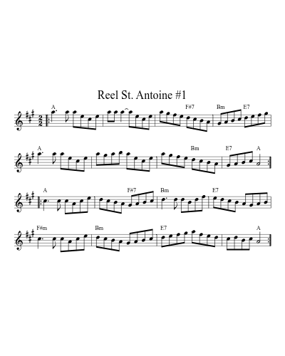 Reel St. Antoine #1