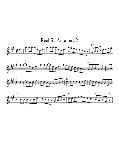 Reel St. Antoine #2 (Version 3)