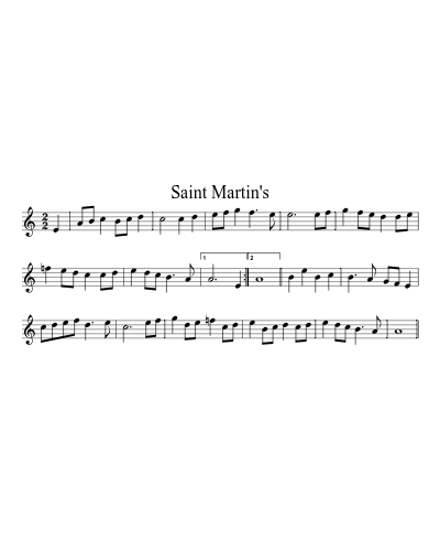 Saint Martin's (Version 2)