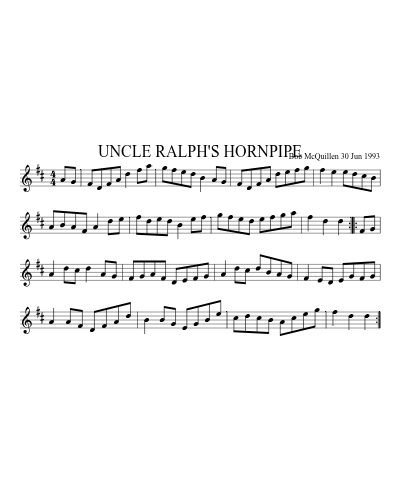 UNCLE RALPH'S HORNPIPE