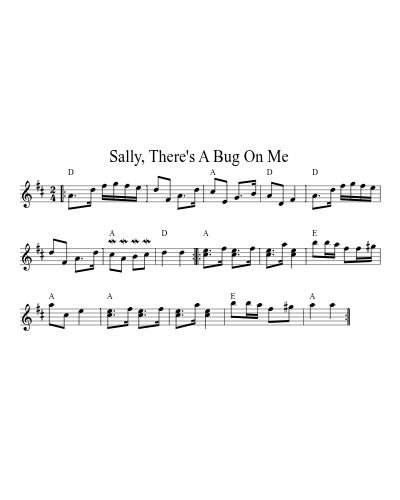 Sally, There's A Bug On Me