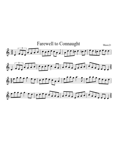 Farewell to Connaught