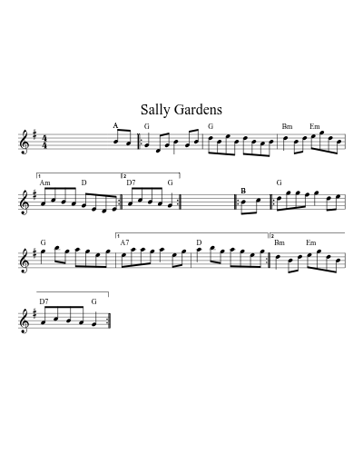 Sally Gardens (Version 10)