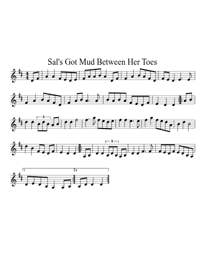 Sal's Got Mud Between Her Toes (Version 2)