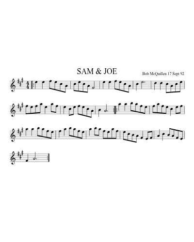 SAM & JOE (Sam And Joe)