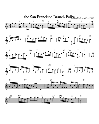 the San Francisco Branch Polka (Version 3)
