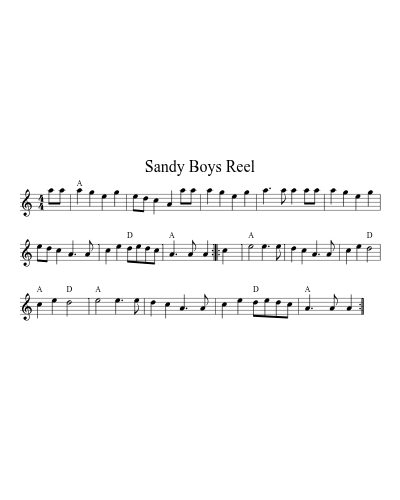 Sandy Boys Reel (Version 4) preview