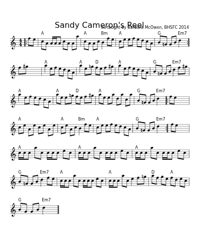 Sandy Cameron's Reel